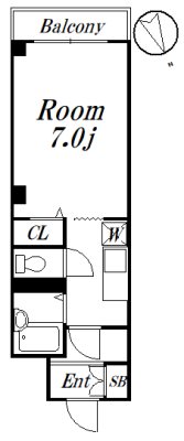 T.K.M 303号室 間取り