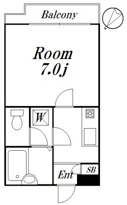 ロジェ高井戸　壱番館 205　申込み有号室 間取り