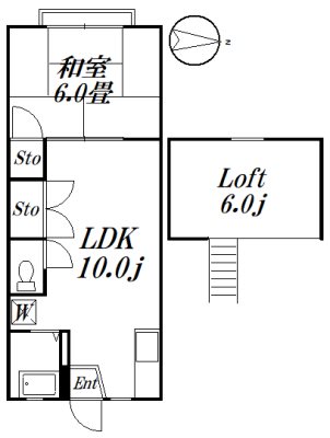 中央ビル塚田 202号室 間取り