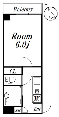 ブルーベル西荻 207　募集終了号室 間取り