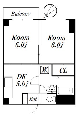 ロイヤルシティ西荻窪Ⅱ 204　申込み有号室 間取り