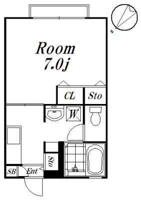 カーサヴェルデ 205 申込み有号室 間取り