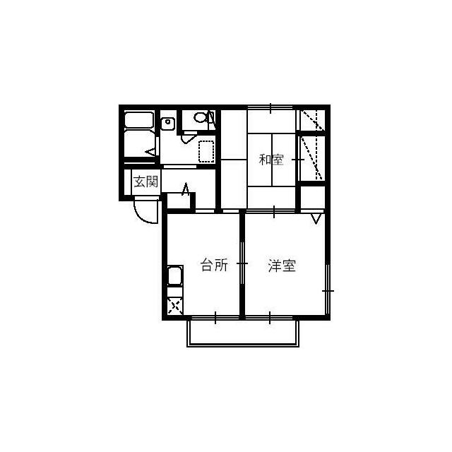 西中央ハイツⅡ 間取り