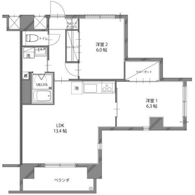 ルミエールレジデンス天神町  間取り