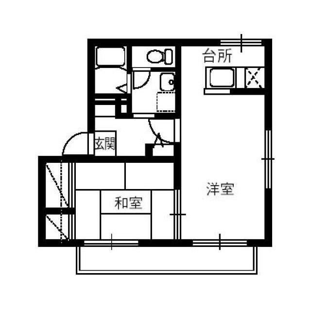 西中央ハイツⅡ 間取り