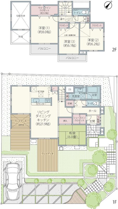 西ユーカリが丘1丁目戸建 間取り