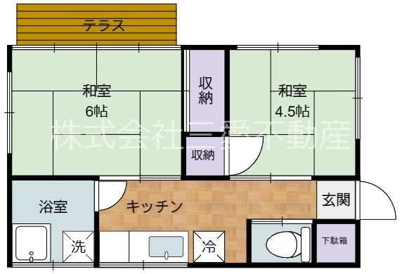 大塚2K貸家 間取り