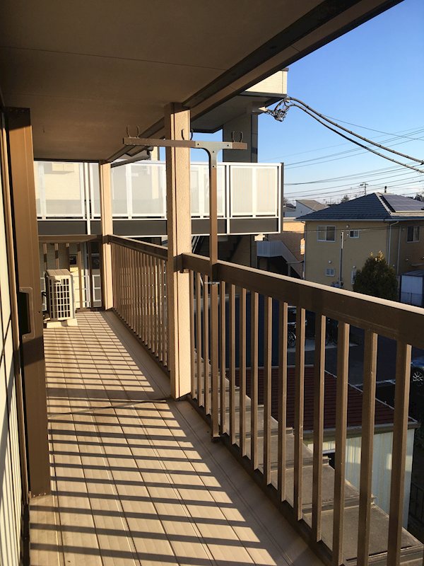 月輪貸家 ベランダ