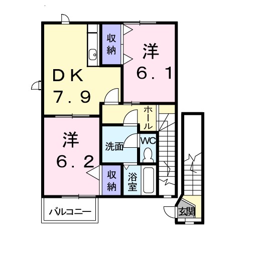プロムナードつきのわ 間取り