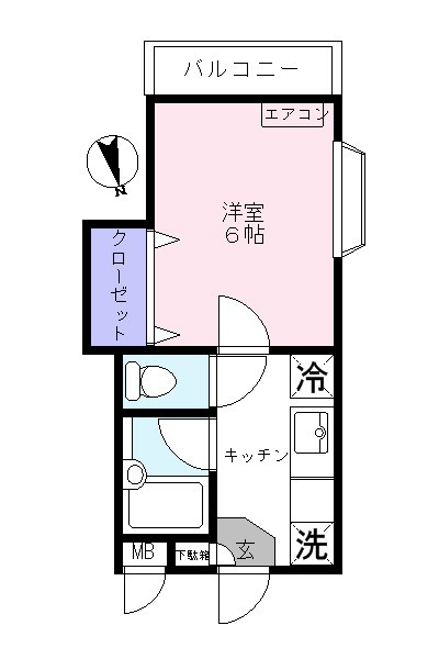 アウルネストB   間取り図