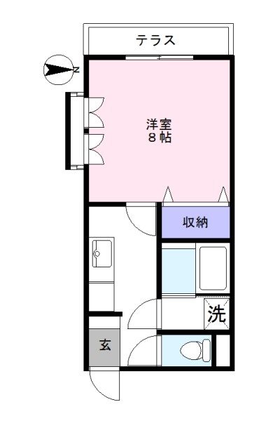リバーフィールドⅤ  101号室 間取り