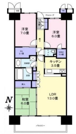 コロンブスシティ 間取り