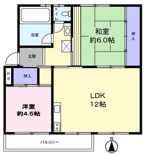辻堂海岸団地　１号棟 間取り
