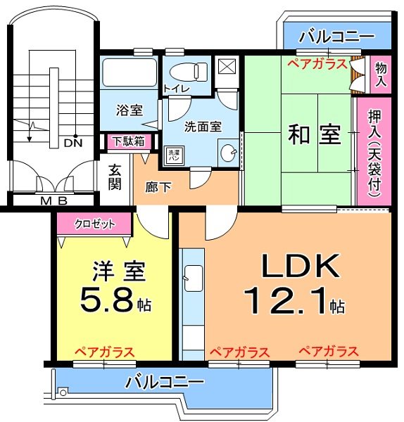 堀込第４住宅９号棟 間取り
