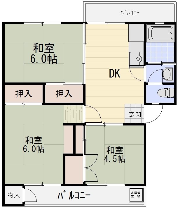 平尾住宅63号棟 間取り