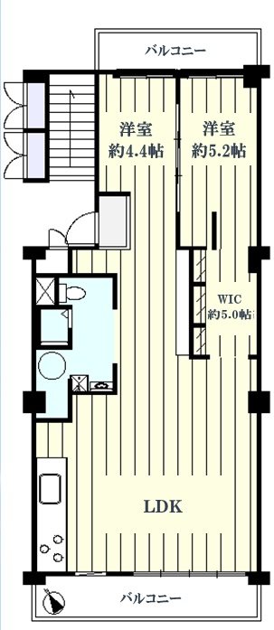 マープル津田沼スカイハイツ　A棟 間取り