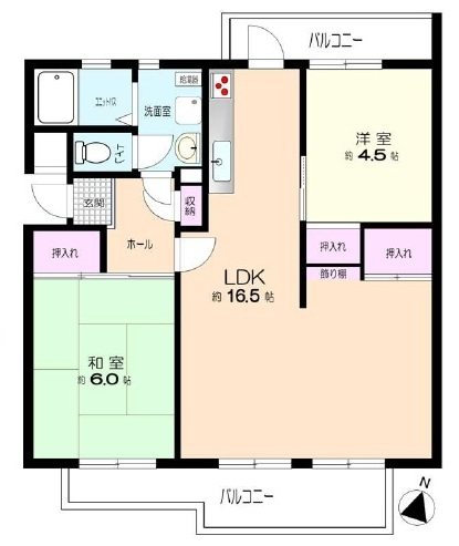 すすき野第2団地　4-11号棟 間取り