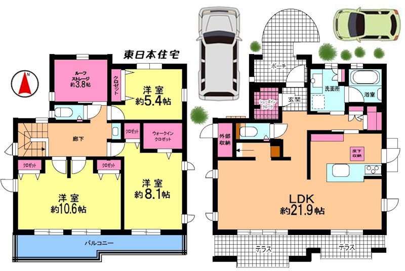 武西学園台３丁目戸建 間取り
