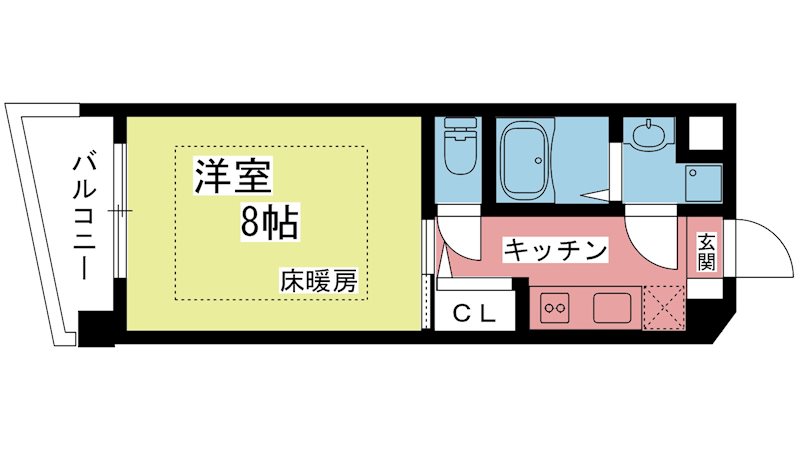 グランコスモ出町柳II 403号室 間取り