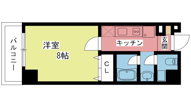 グランコスモ鴨川 506号室 間取り