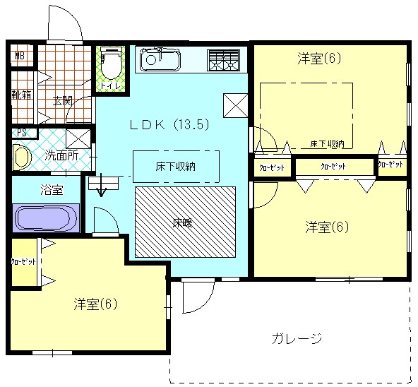 グリーンヒル下鴨本通 202号室 間取り