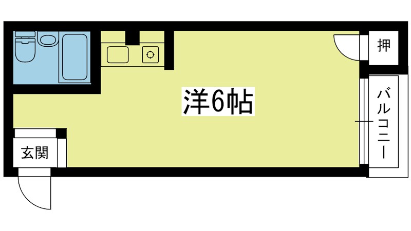 ハイツ牛ノ宮 302号室 間取り