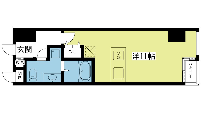 グランスイート鴨川 401号室 間取り