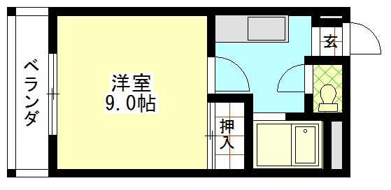 コスモハイツ今出川 401号室 間取り
