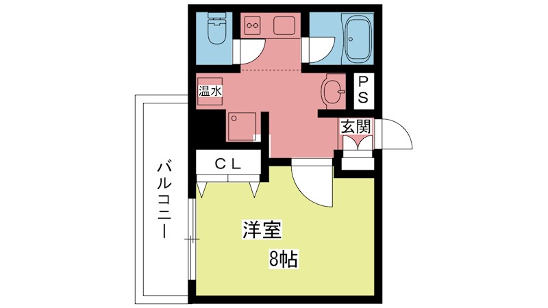 グランコスモ鴨川 809号室 間取り