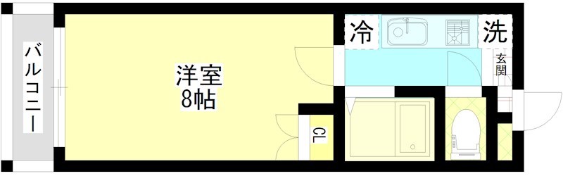 クリスタル北山 103号室 間取り