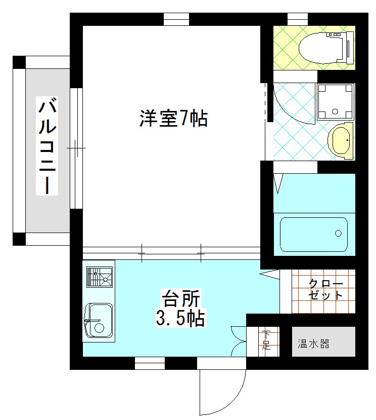 ブライトストーン太秦 302号室 間取り