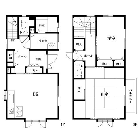 北沢4丁目 戸建 間取り図