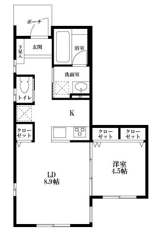M邸 101号室 間取り