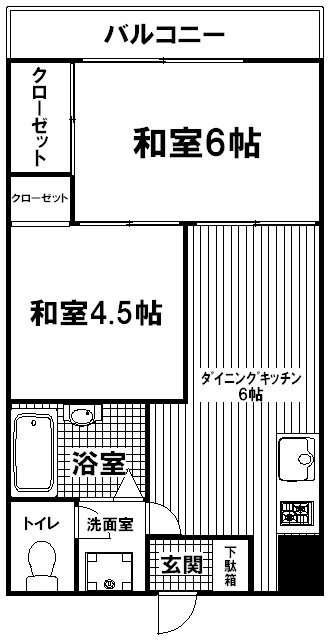 メゾン富士 404号室 間取り