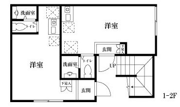 ケリーズコーブ  102号室 間取り