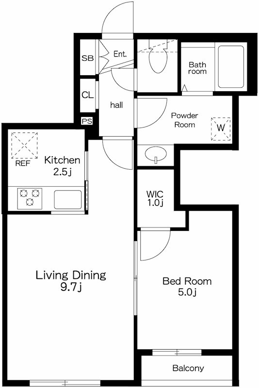グランコンフォート東中野 間取り図