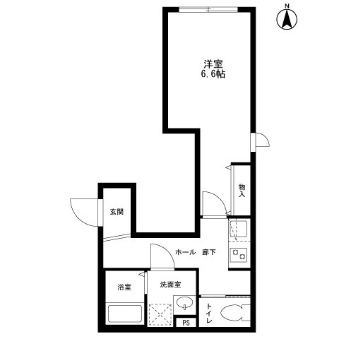 ブランシュ四谷左門町  201号室 間取り