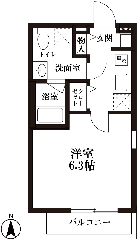イヴェール中野  間取り
