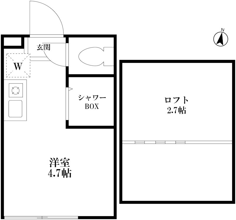 グラード南阿佐ヶ谷  間取り図
