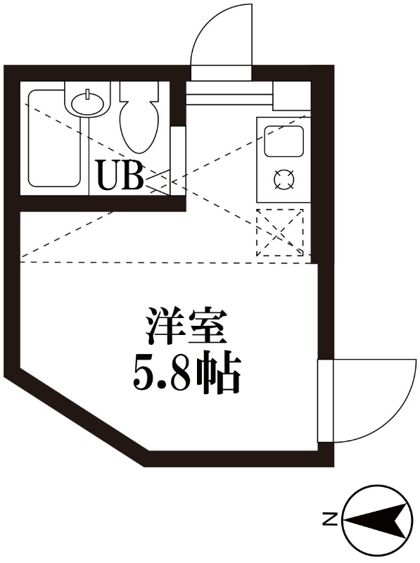 フォレストコート高円寺  103号室 間取り