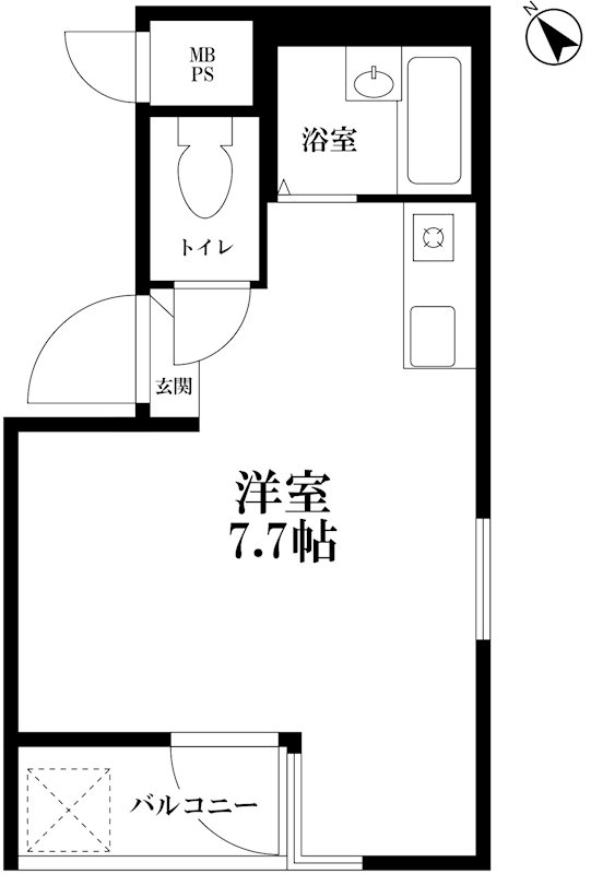 ベルビー笹塚   201号室 間取り