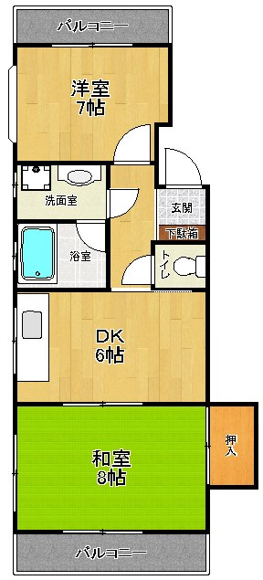 富士見ハイツ  間取り図