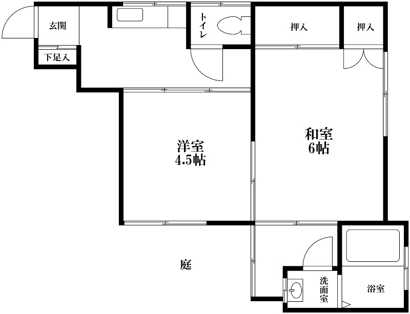 さつき荘  間取り図