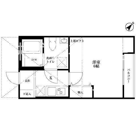 TSQUARE G号室 間取り