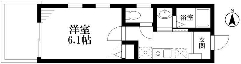 ボンドヴィレッジ目白　  103号室 間取り