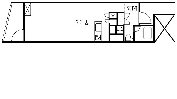 シルエット元代々木 　事務所SOHO可 202号室 間取り