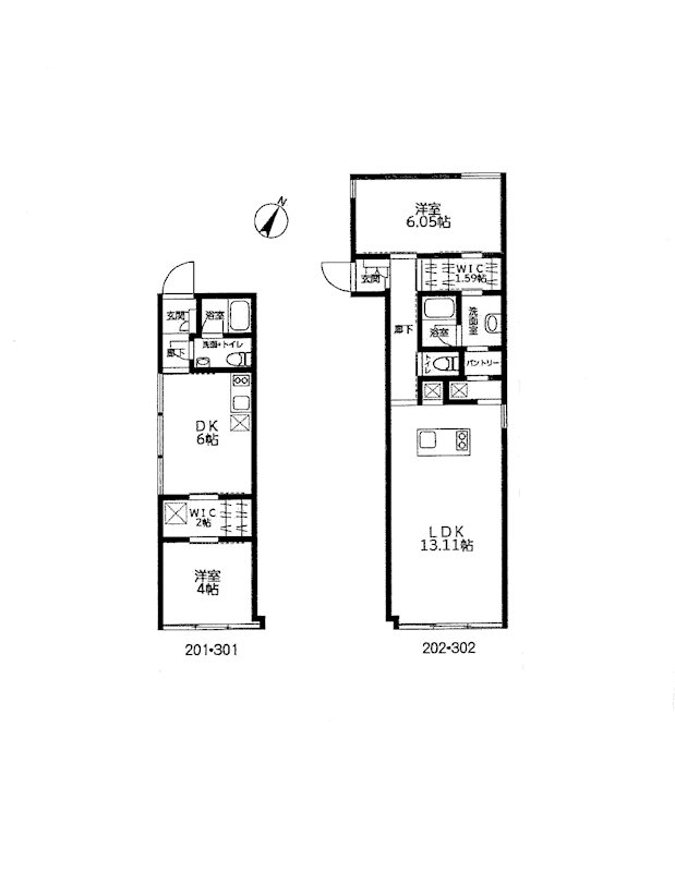 posada-rinca中野  202号室 間取り