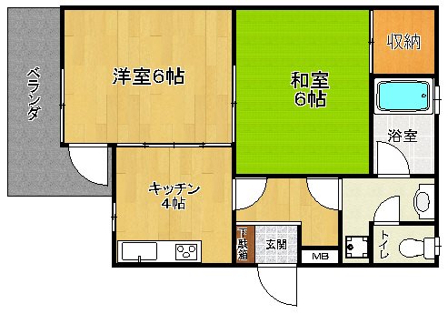 エランヴィタル新中野  間取り図