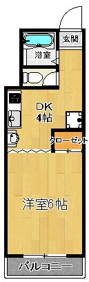 グリーンヴィラ  103号室 間取り