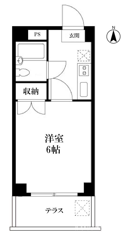 JKマンション 102号室 間取り